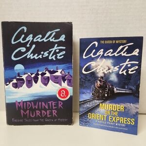 Bundle of 2 Agatha Christie Mystery Paperback Books